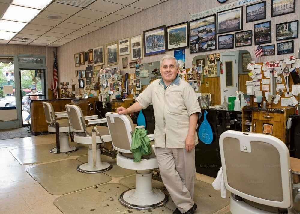 Barber shop interior
